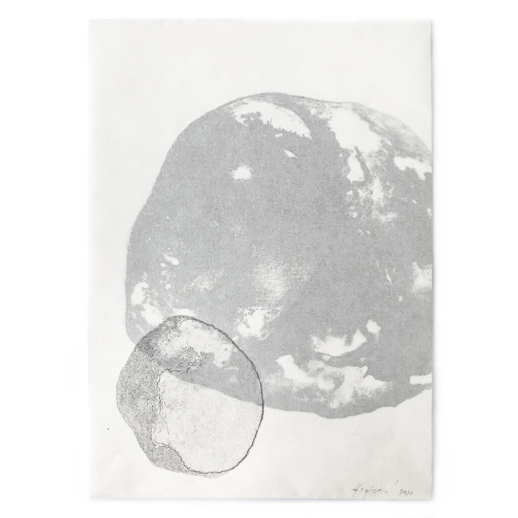 grafický cyklus Malé světy · litografie · 20 x 15 cm 2020